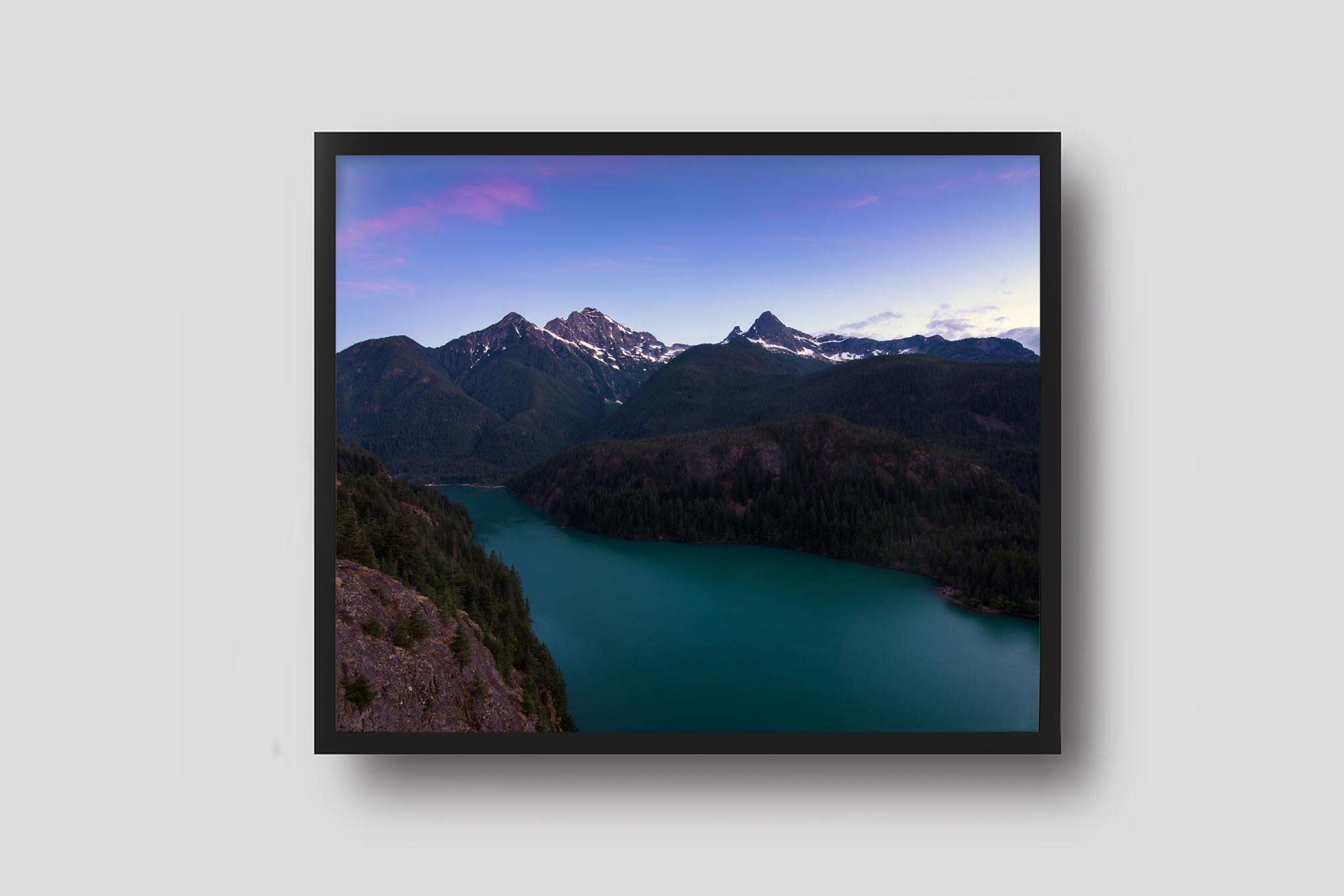 High Mountain Lakes - North Cascades National Park Photography Framed North cascasdes framed art