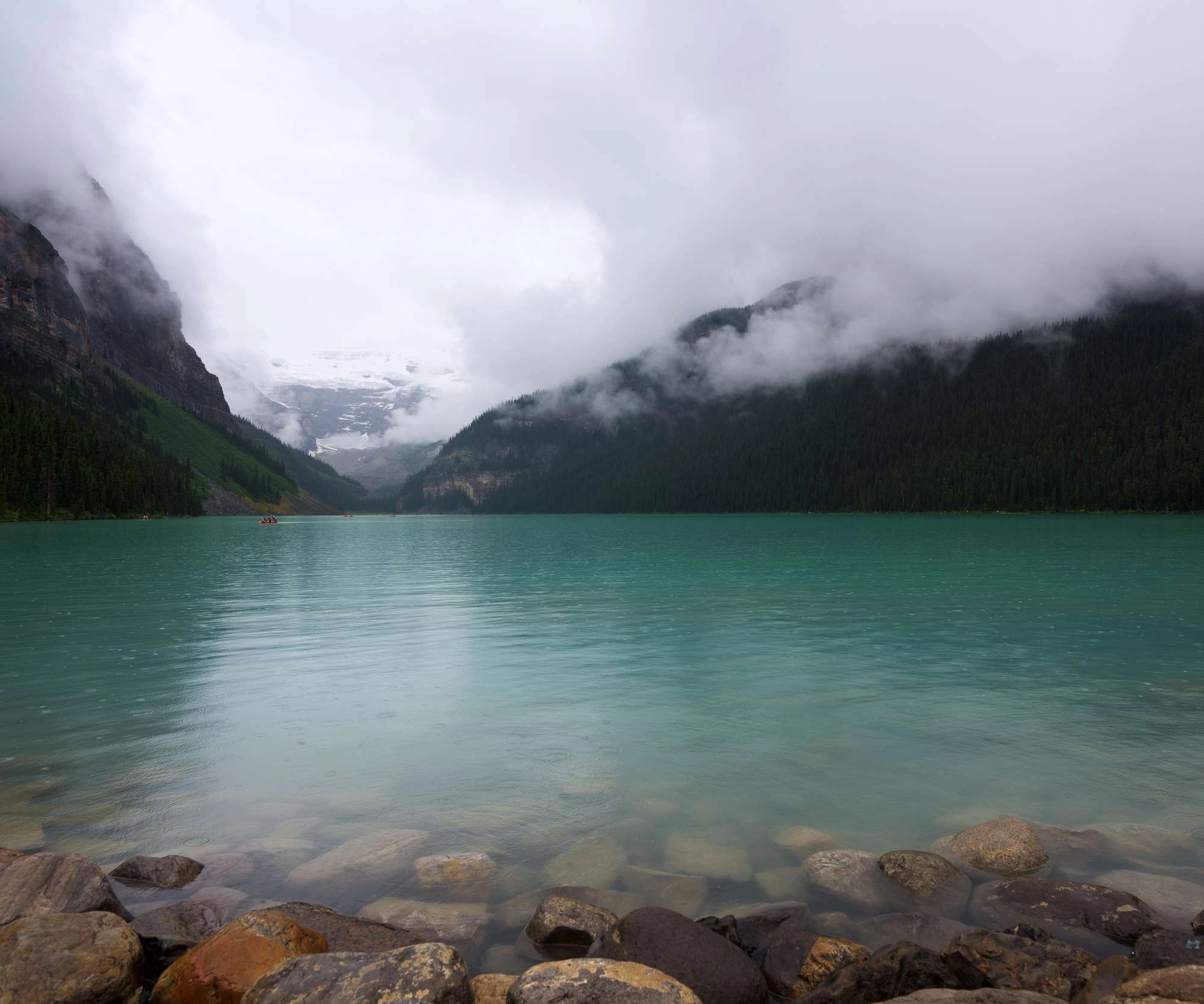 Lake louise fog